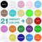 24 Pack 12"x12" Iron on Vinyl Sheets for T-Shirt, 21 Assorted Colors - 1 Teflon Sheet